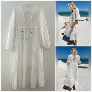 Emerson Fry India Collection The Heirloom Dress M/L Organic Cotton Minimalist